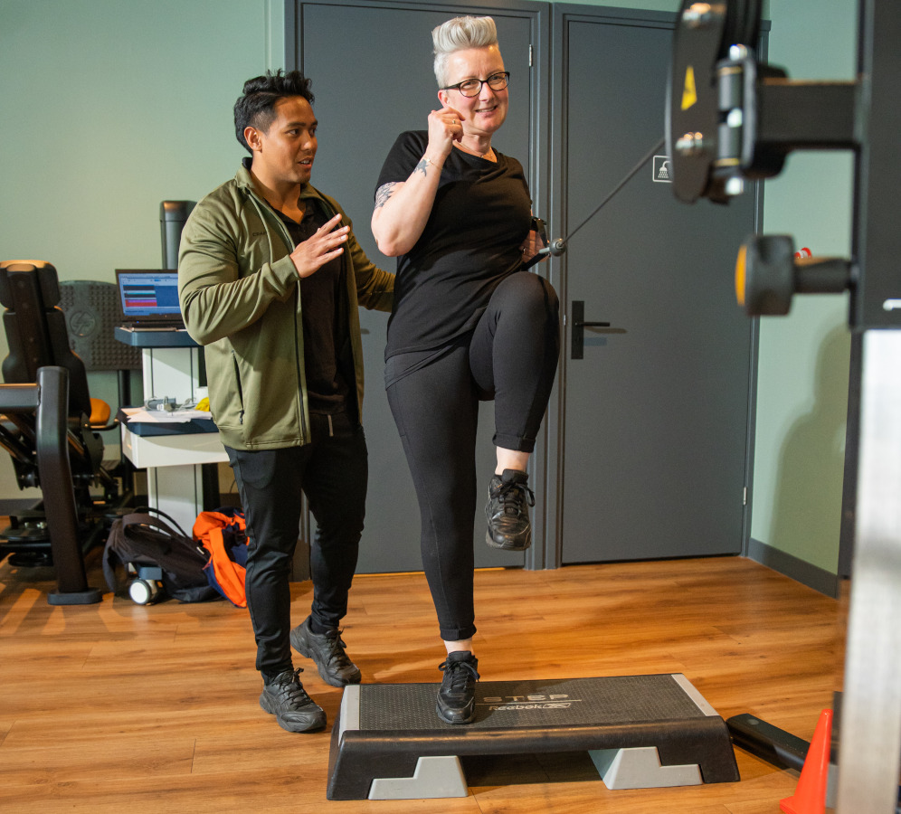 cva en trainen met een fysiotherapeut