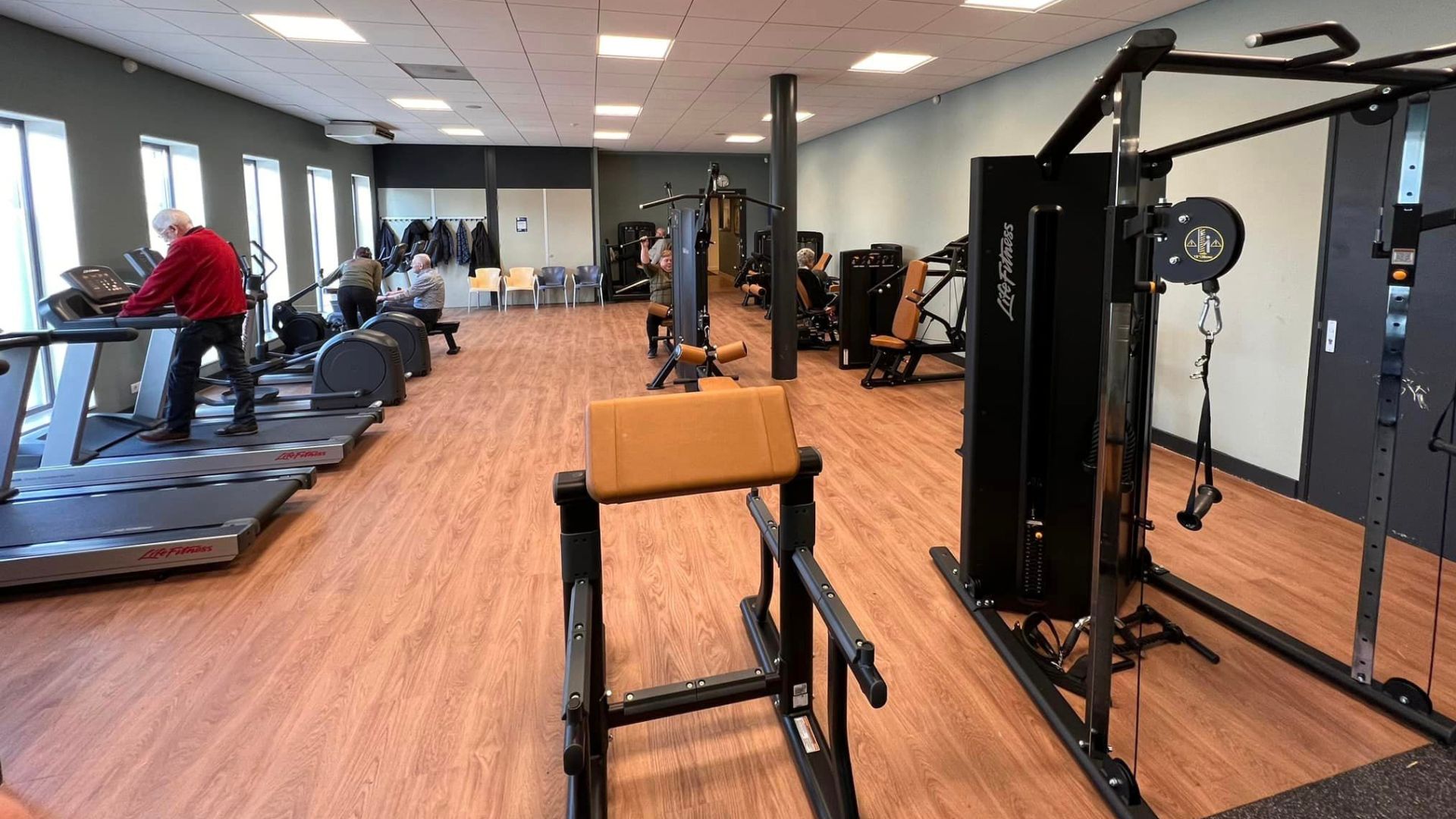 Oefenzaal van de fysiotherapeut in Rozenburg