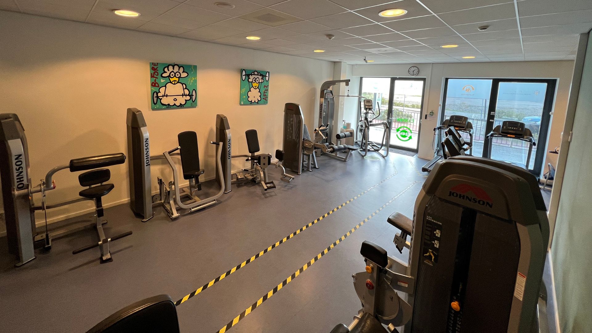 Oefenzaal van Fysiotherapie Rijnmond Spijkenisse de Elementen